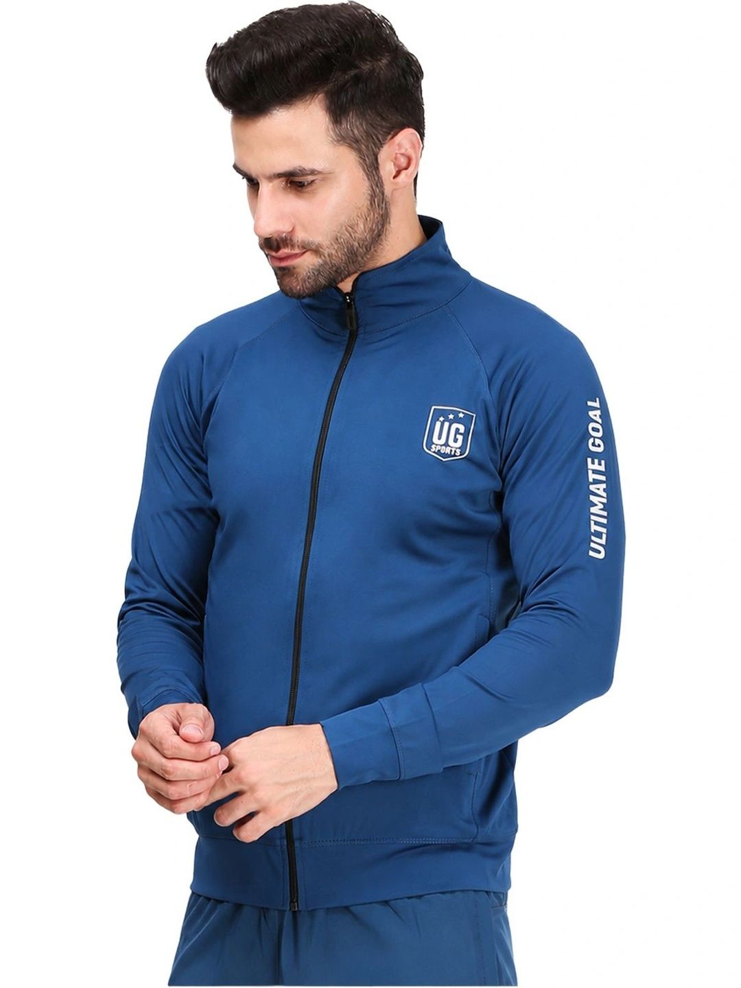 ULTIMATE GOAL Men Brand Logo Lightweight Outdoor Sporty Jacket-picture-39