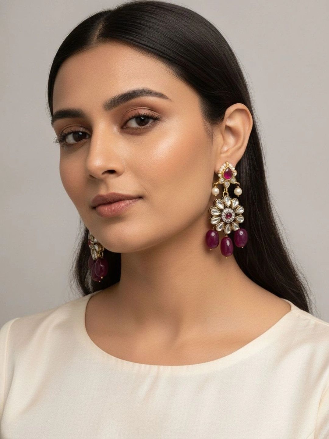 9ROCK Floral Drop Earrings-picture-18