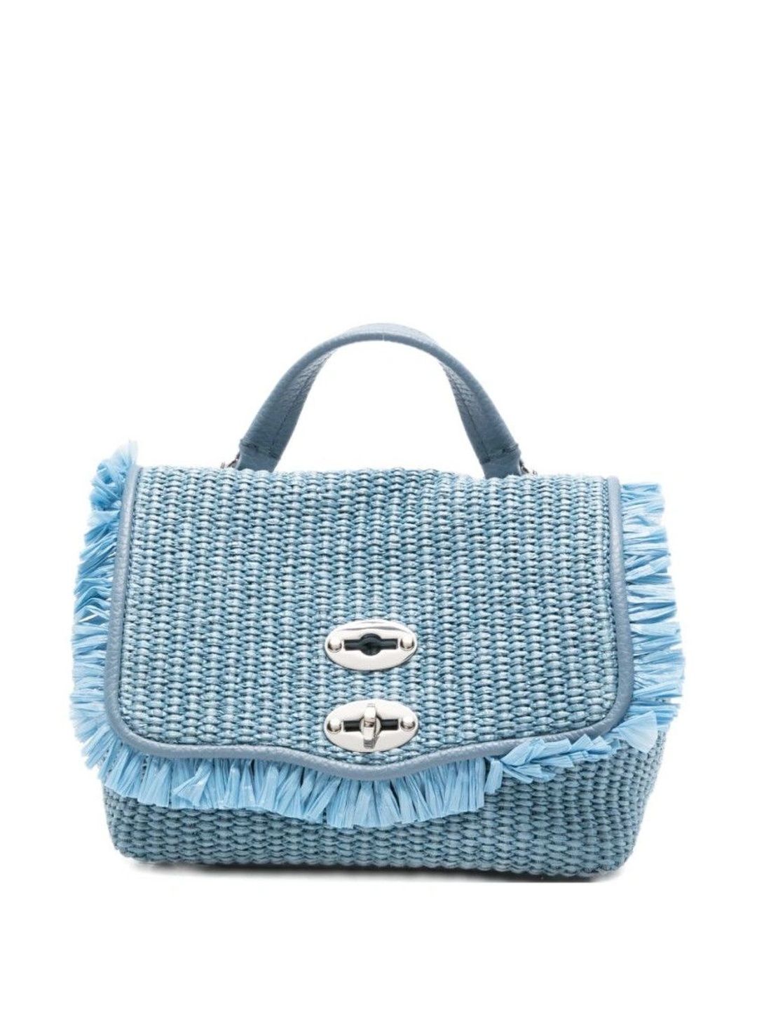 Zanellato Textured Structured Handheld Bag with Fringed-image-48