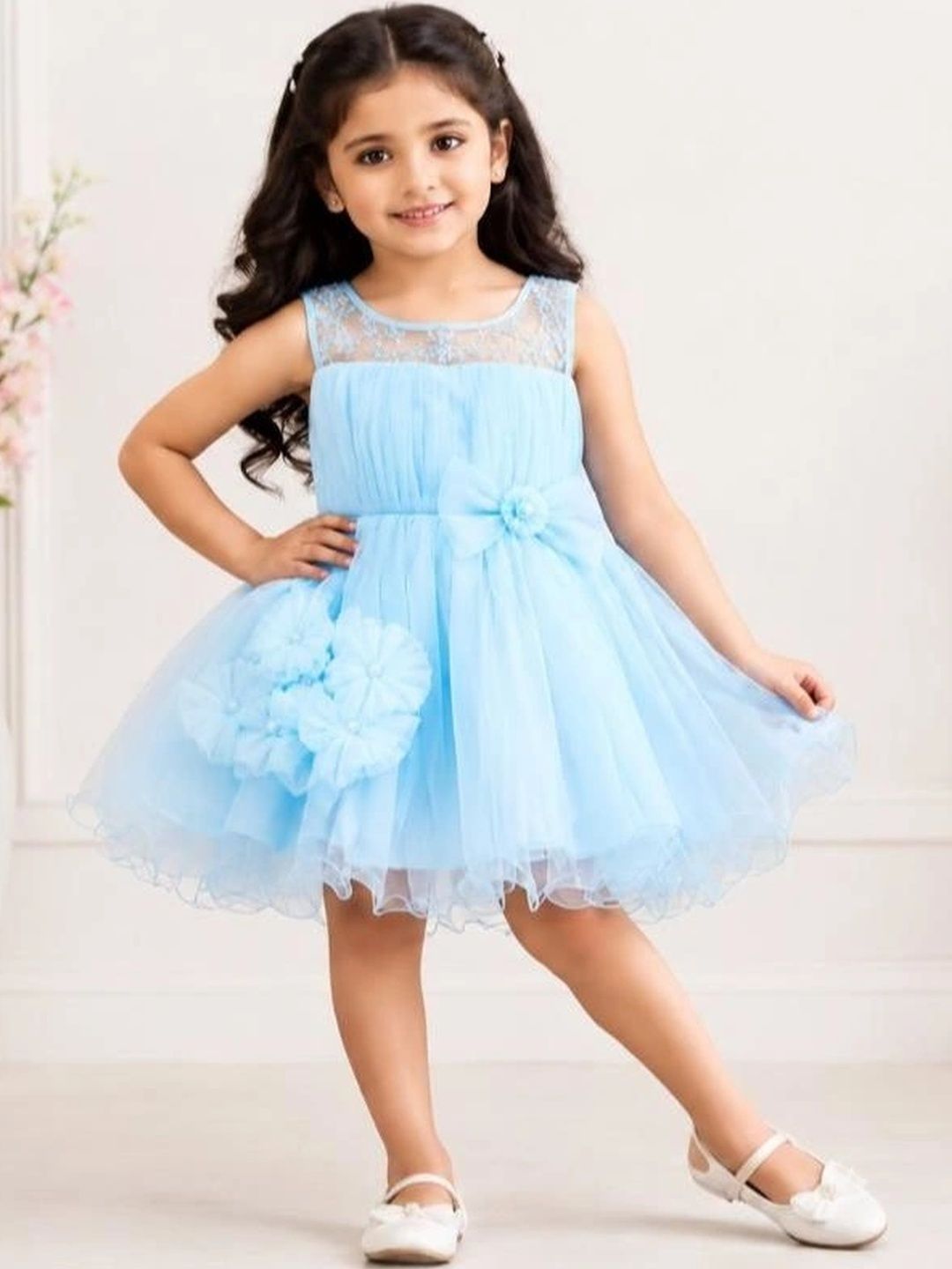 Bella Moda Ruffled A-Line Dress-picture-14