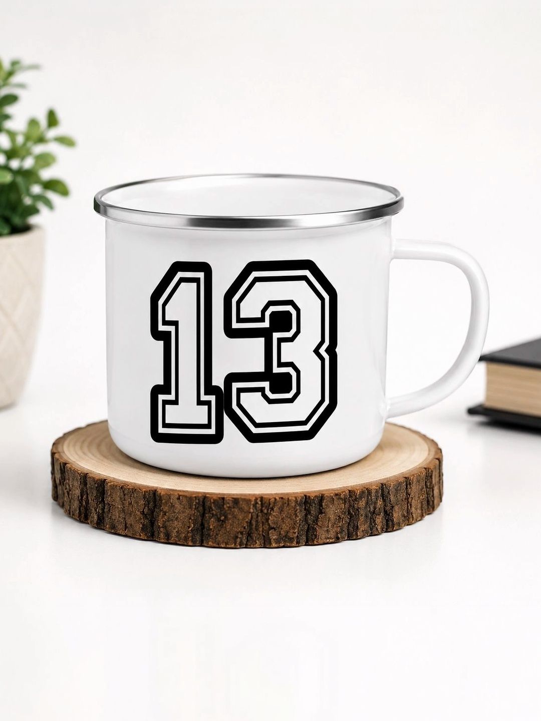 TAJNAN White Printed Stainless Steel Glossy Mugs Set of Cups and Mugs-picture-42