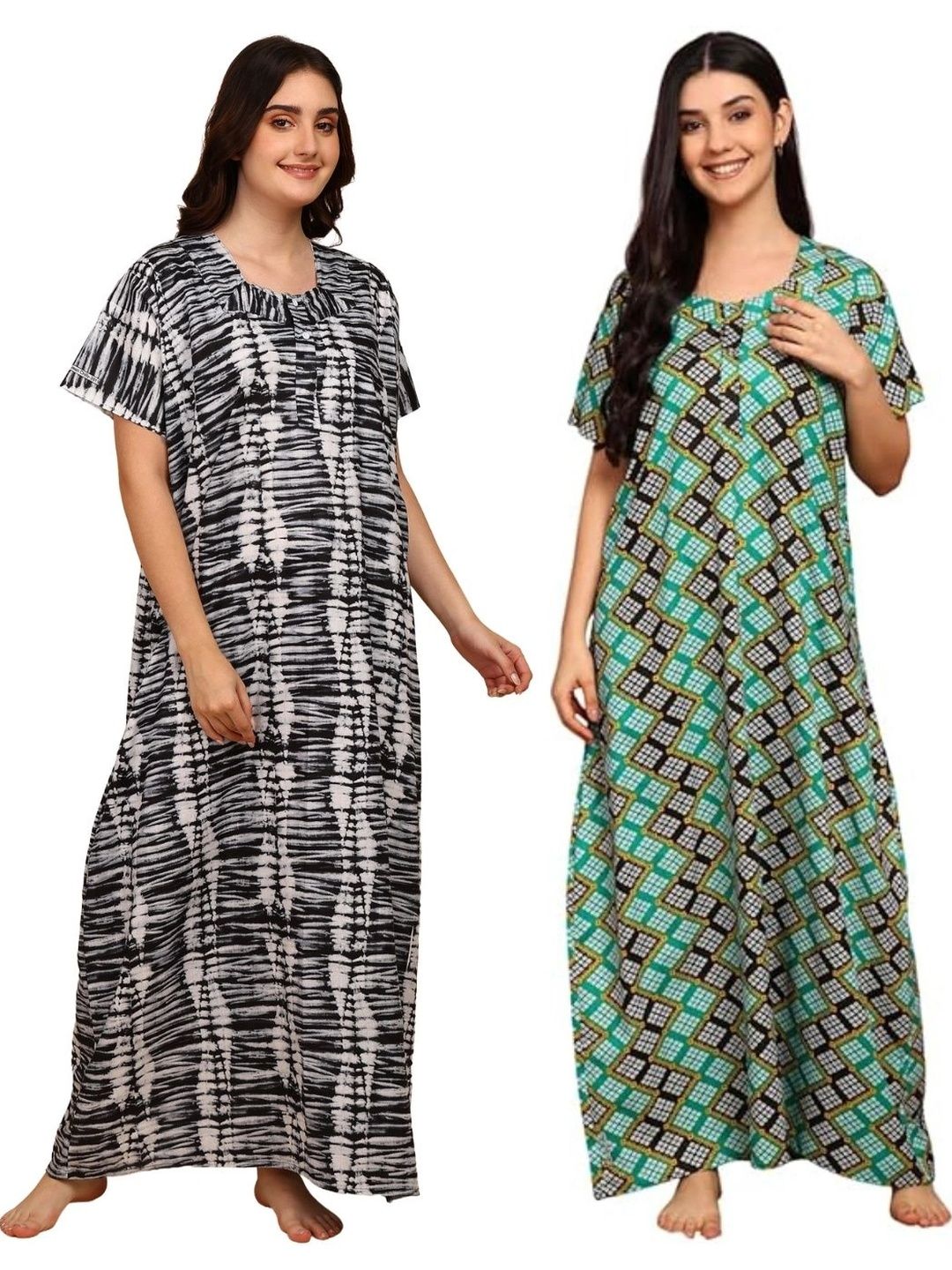 YUKATA Printed Maxi Nightdress-picture-29