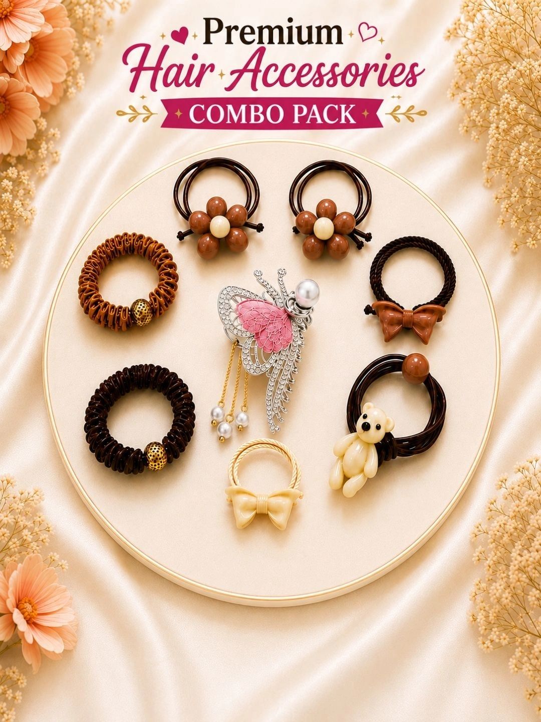 ROTATION Women Embellished Hair Accessory Set of-image-36