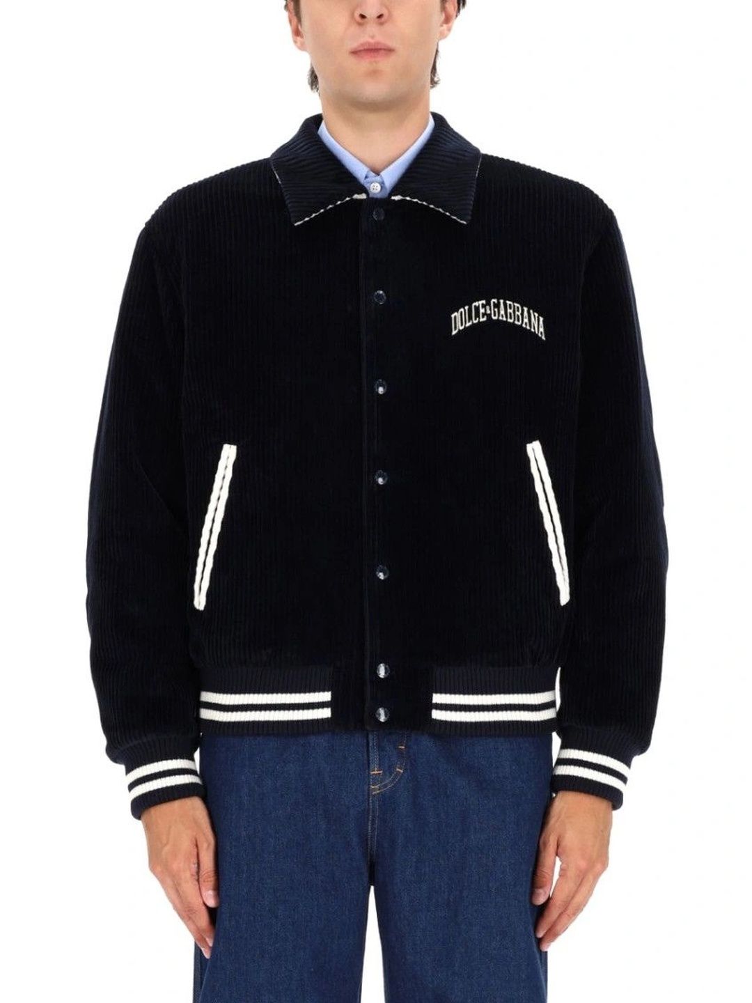 Dolce & Gabbana Men Bomber with Embroidered Jacket-picture-53