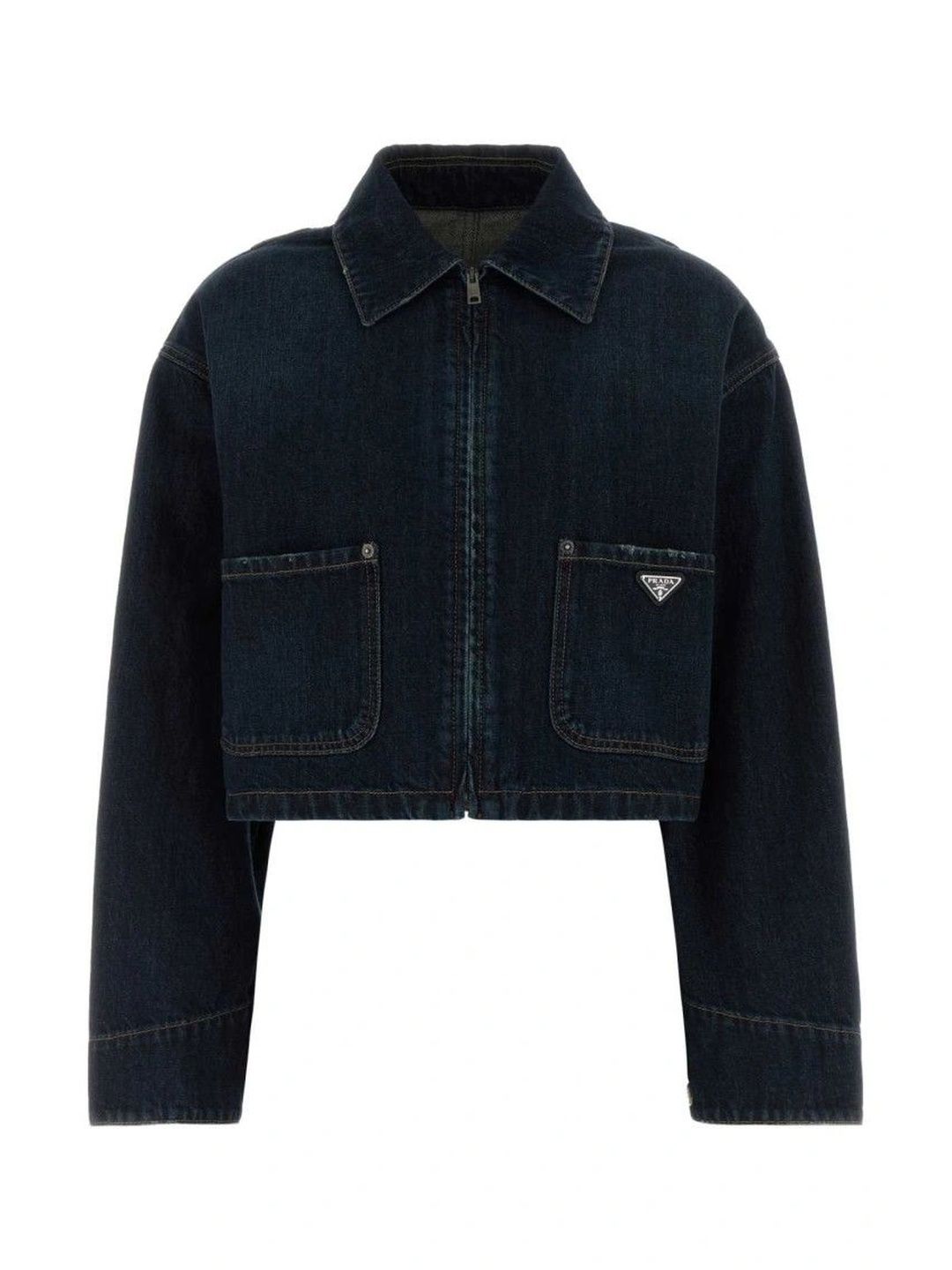 Prada Women Crop Denim Jacket-picture-16
