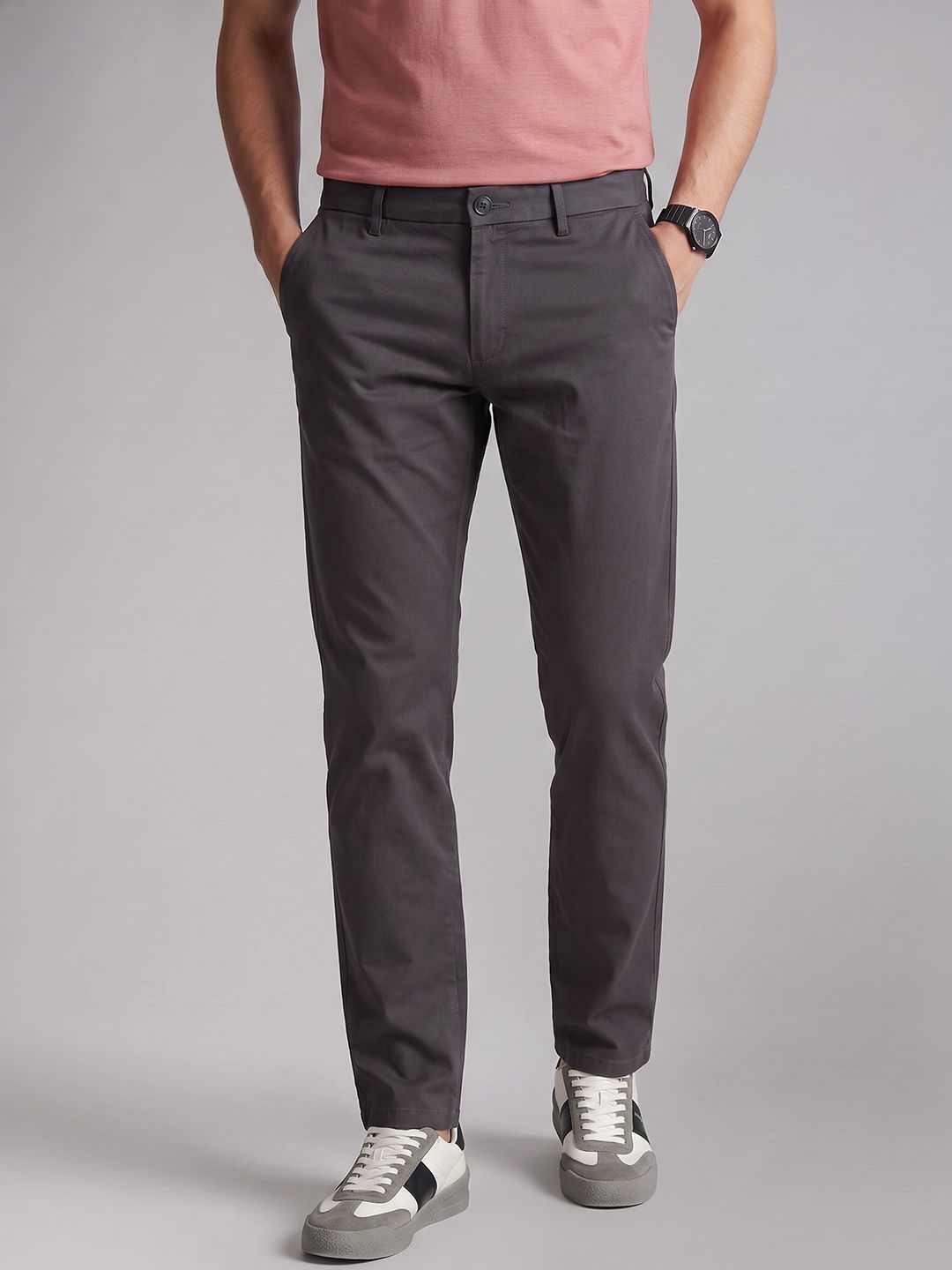 Allen Solly Men Slim Fit Chinos Trousers-picture-27