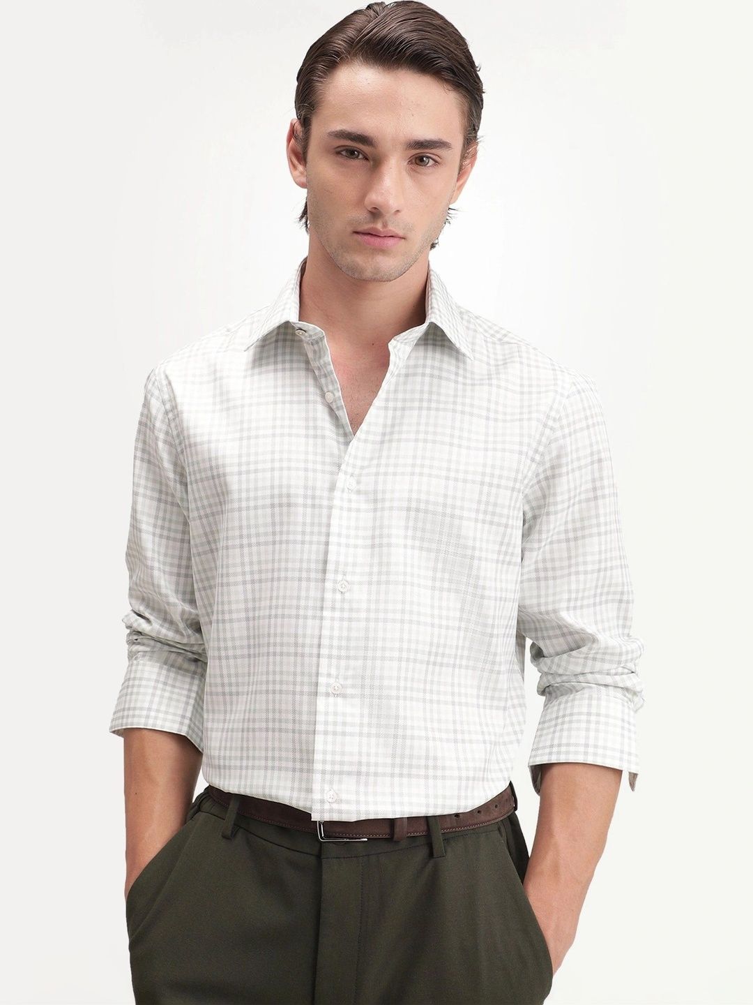 RARE RABBIT Men Checked Casual Shirt-picture-19