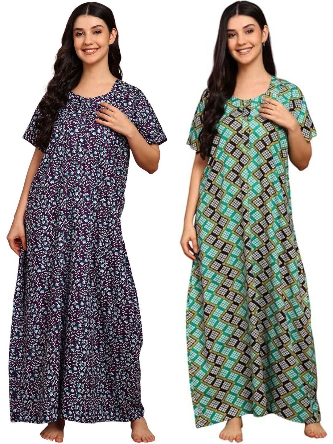 YUKATA Printed Maxi Nightdress-picture-6