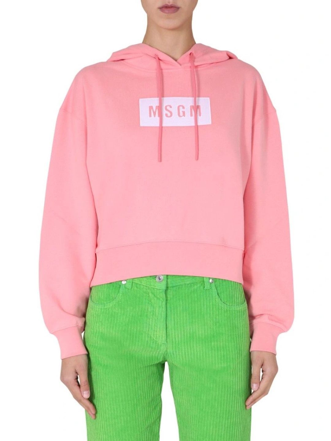 MSGM Women Printed Hooded Sweatshirt-picture-18