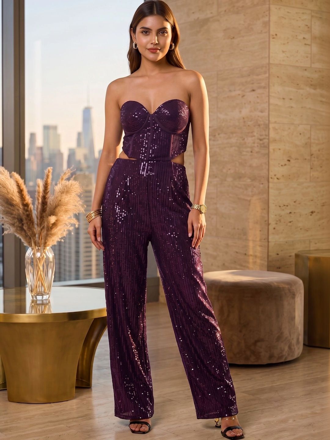 Purple Haze Basic Jumpsuit with Embellished-picture-38