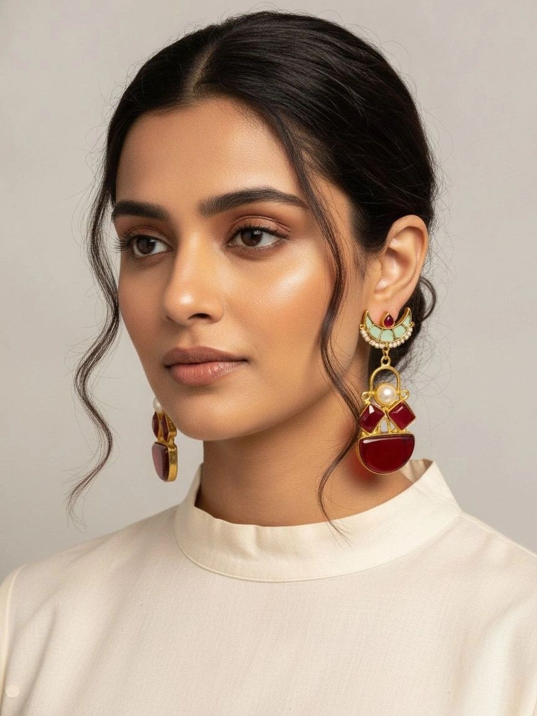 9ROCK Geometric Drop Earrings-picture-55