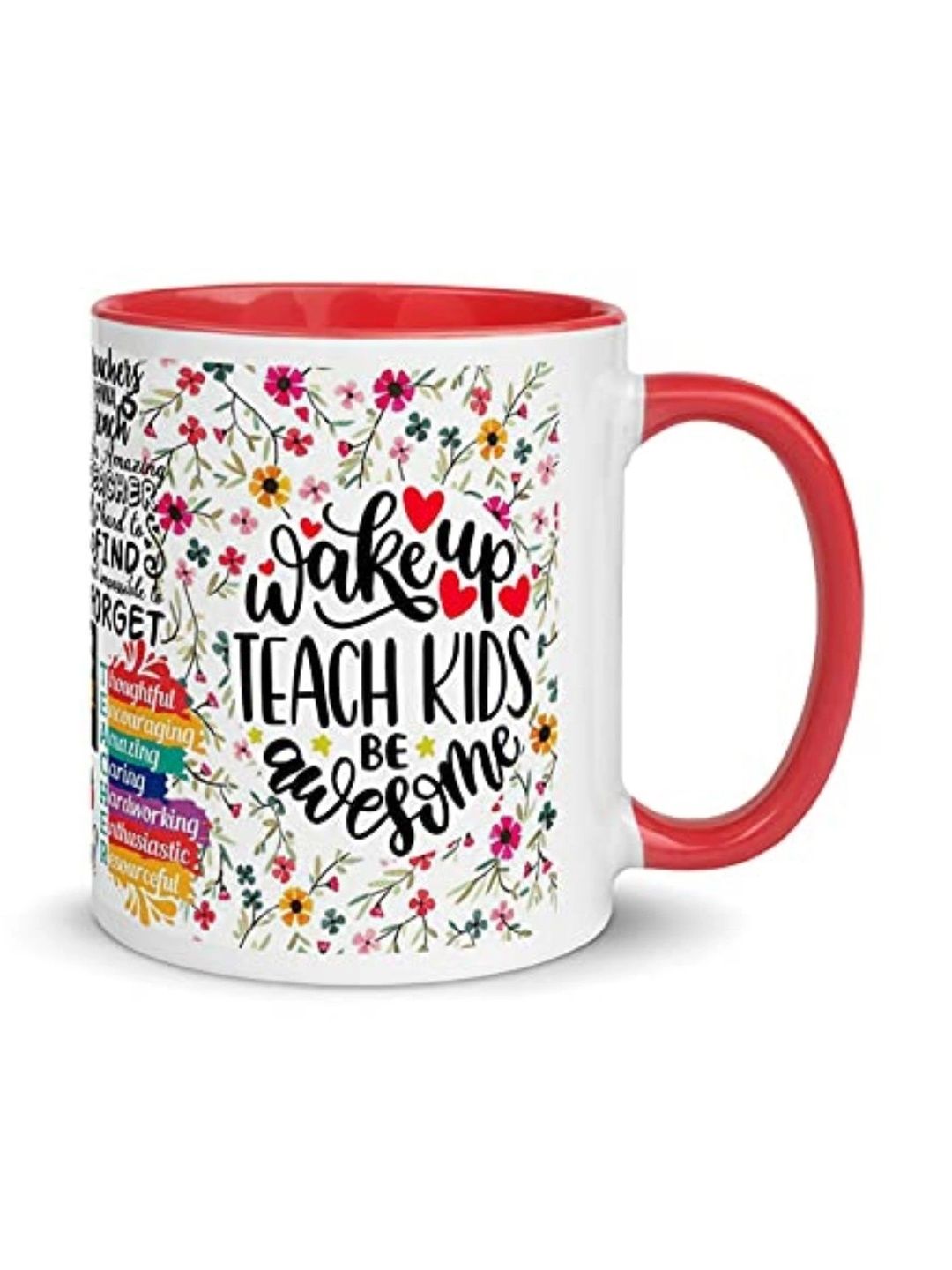 TAJNAN Red Text or Slogans Printed Ceramic Glossy Mugs Set of Cups and Mugs-picture-11