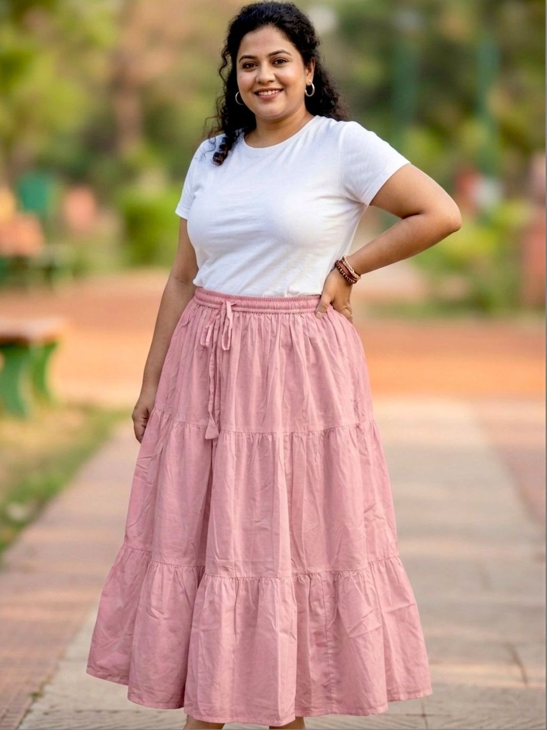 ANGOORI FASHION Women Tiered Maxi Tiered Skirt-picture-31
