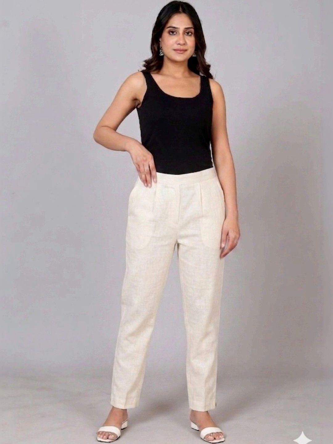 RIVNIX Women Smart High-Rise Trousers-picture-1