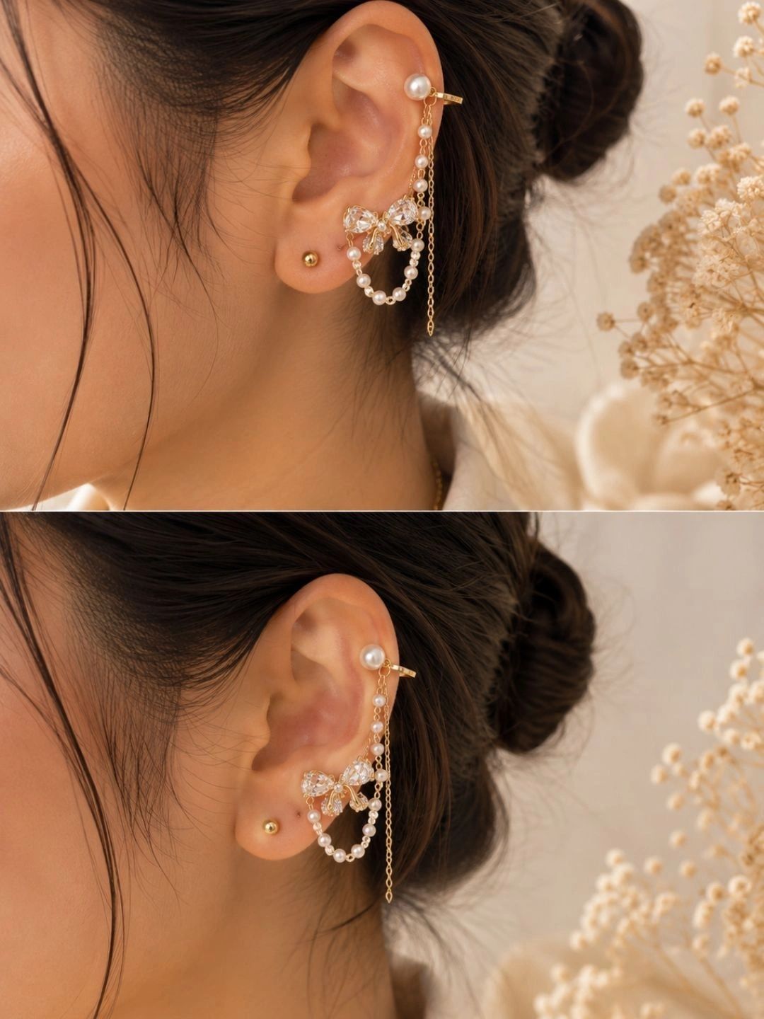 The Jewellery Tale Geometric Ear Cuff Earrings-picture-58