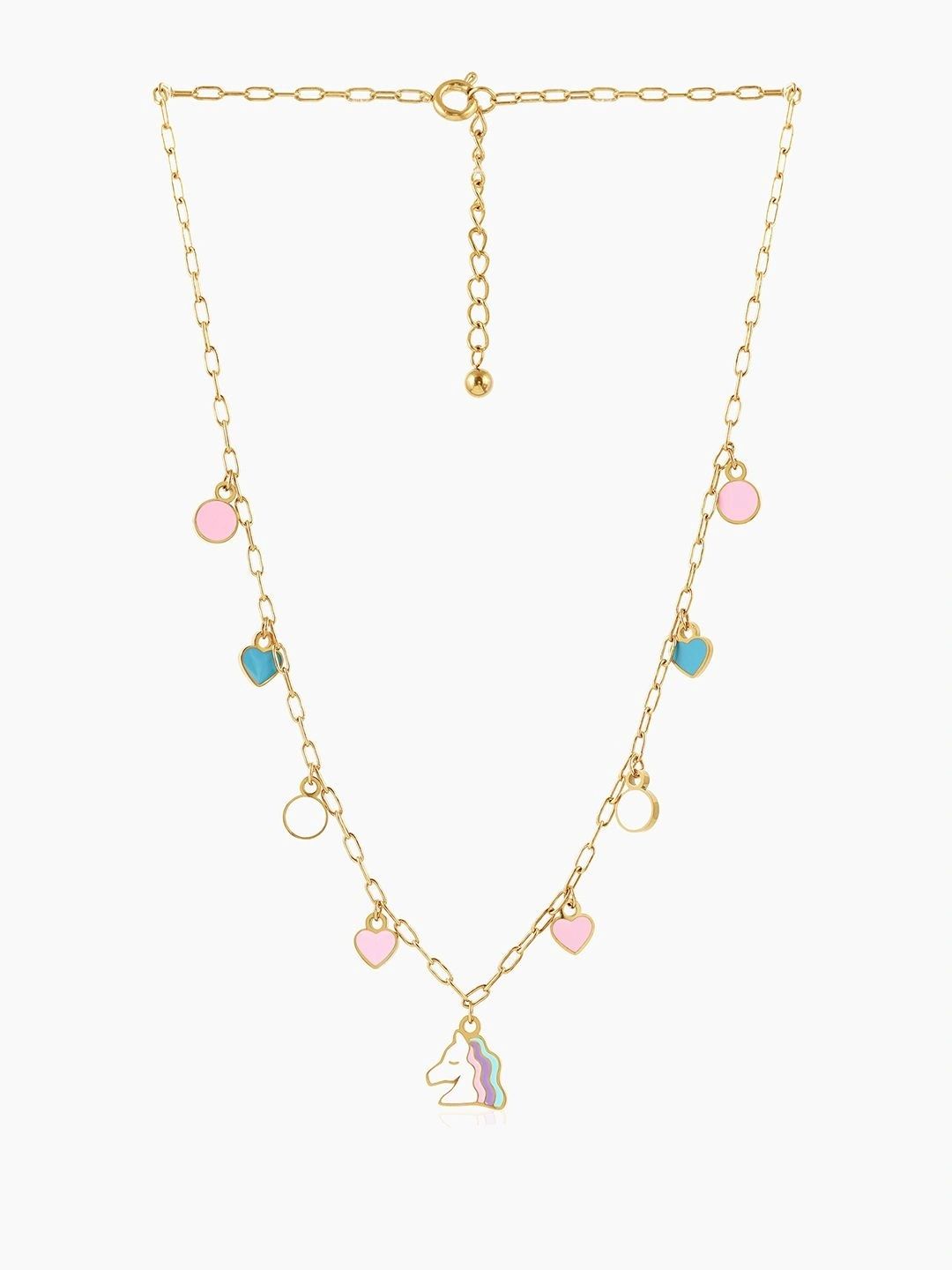 SWASHAA Girls 18K Gold Plated Necklace-picture-43