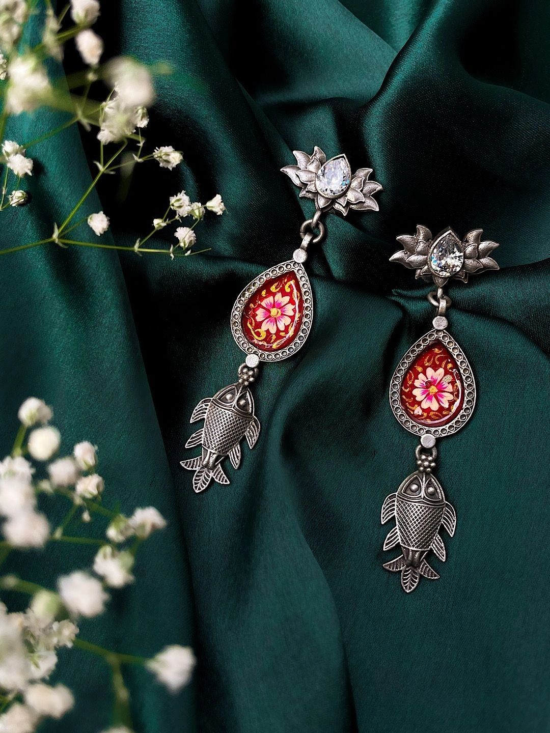Silverays Accessories Teardrop Shaped Drop Earrings-picture-48