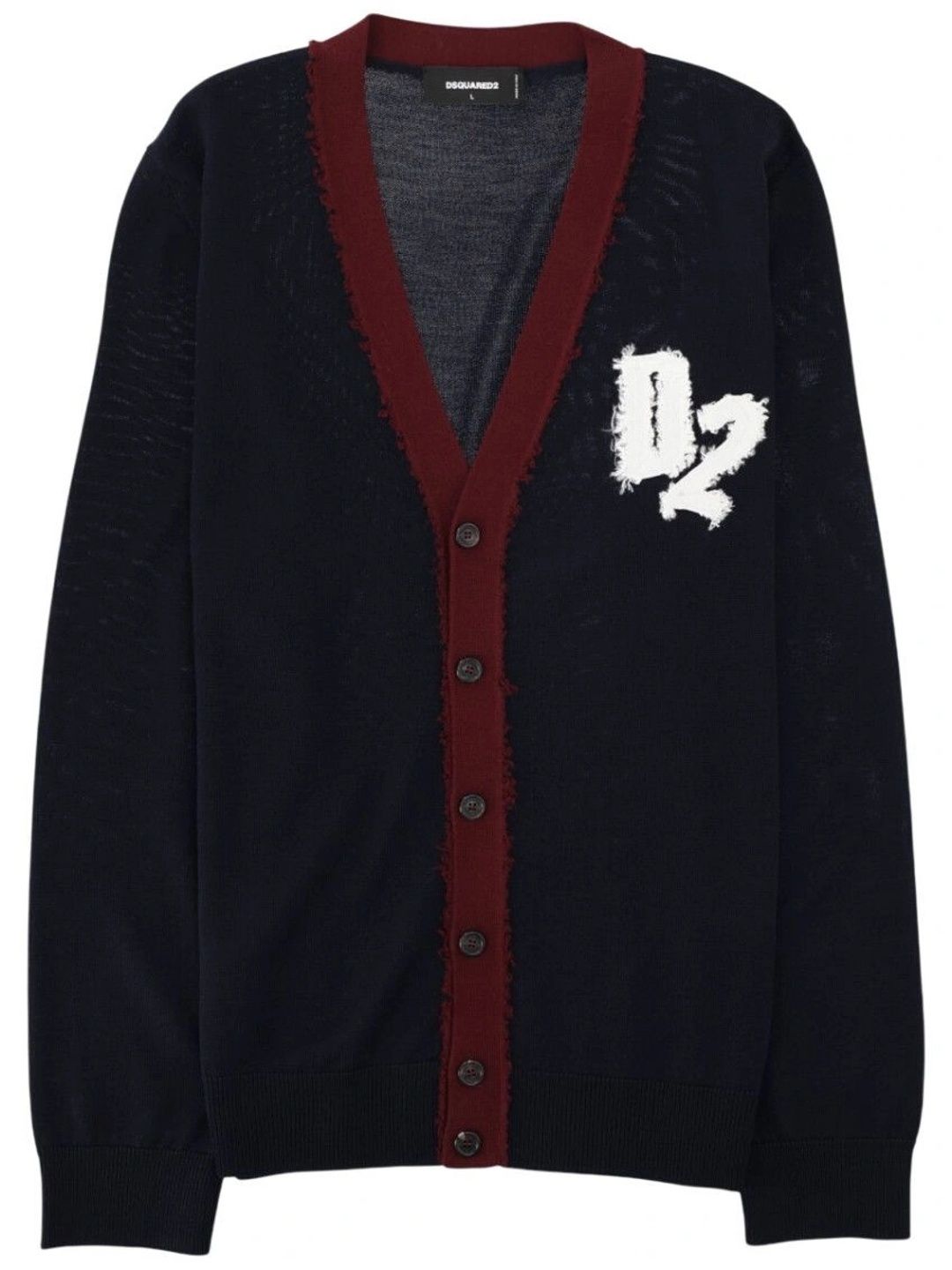 Dsquared2 Men Colourblocked Woollen Cardigan-picture-12