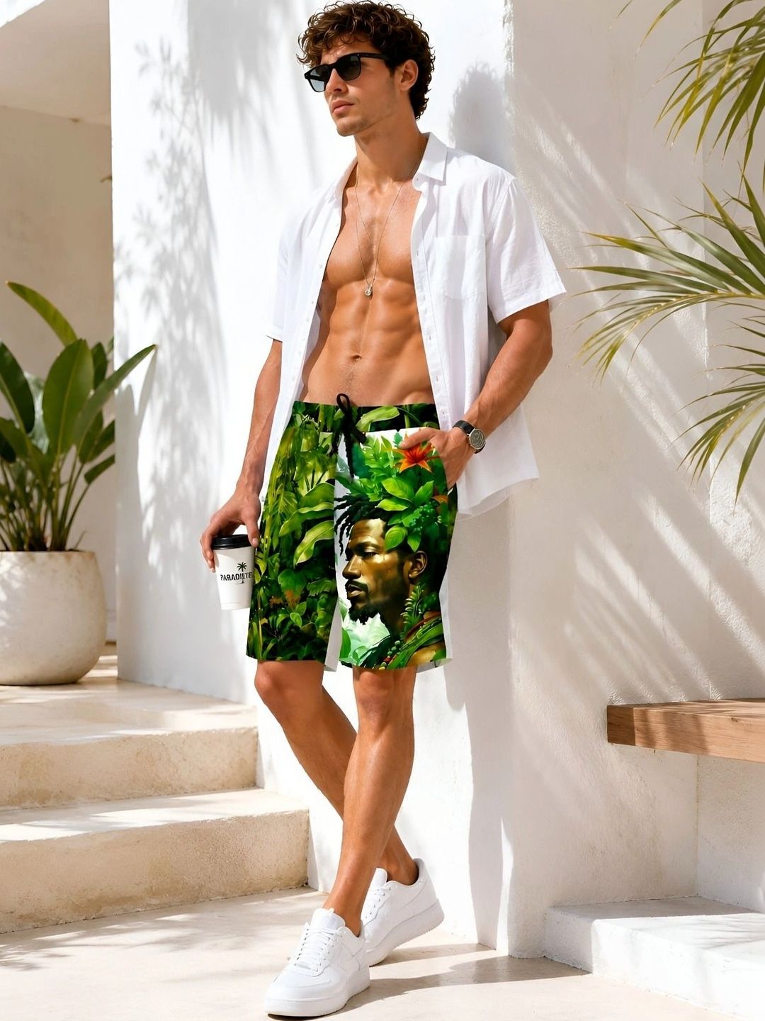 Pinch Eleven Men Floral Printed Shorts-picture-13