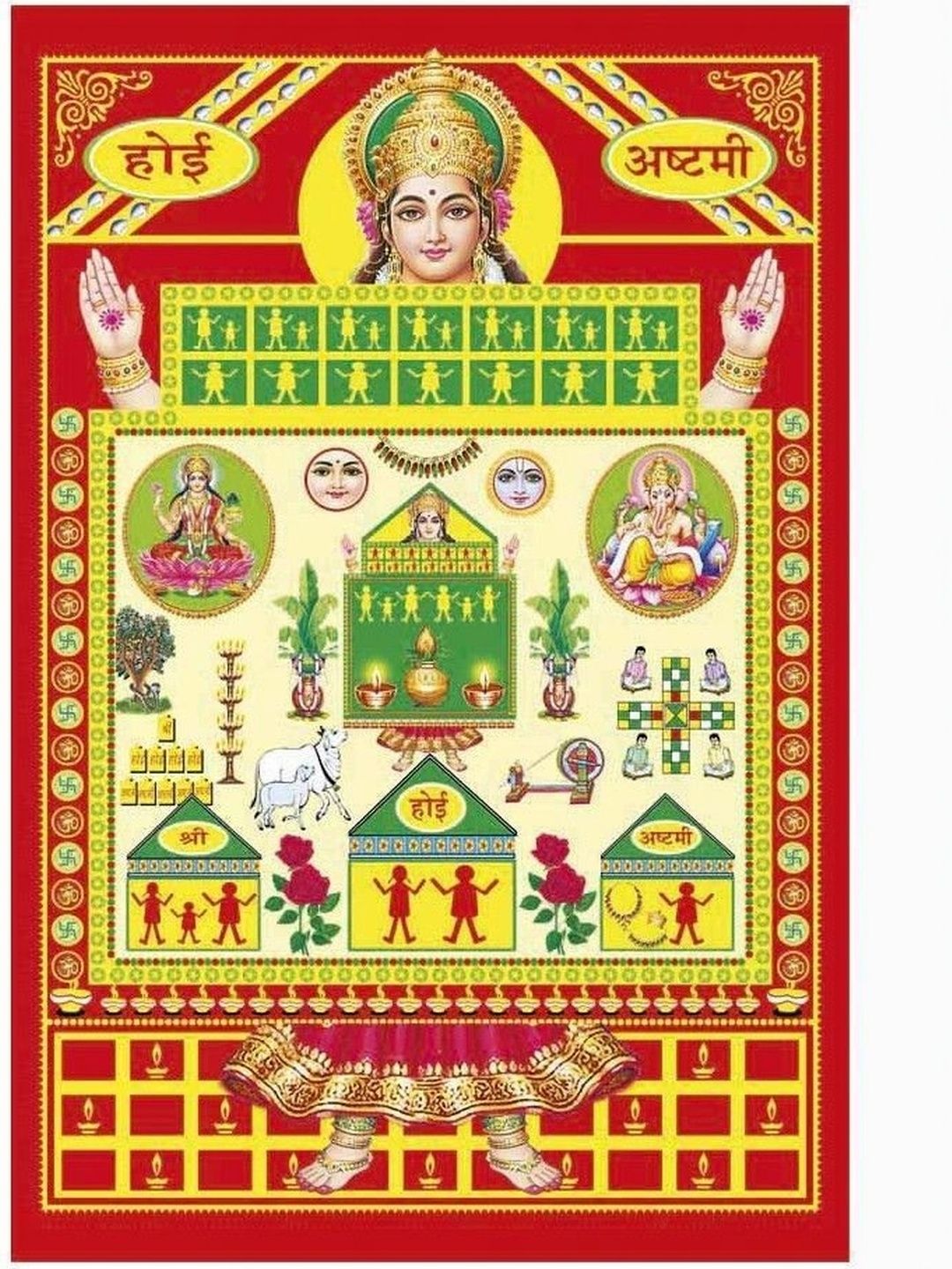 PnF Multicoloured Wood Religious Wall Paintings-picture-44