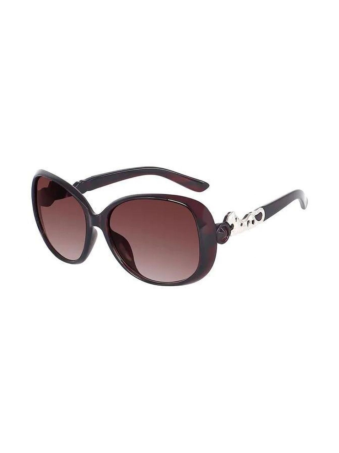 AKAYI Women Brown Lens & Brown Oversized Sunglasses with-image-49