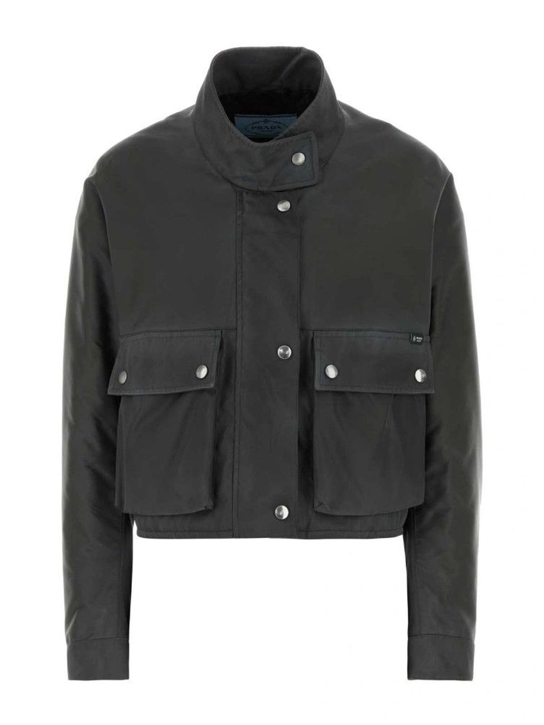 Prada Women Lightweight Crop Bomber Jacket-picture-48