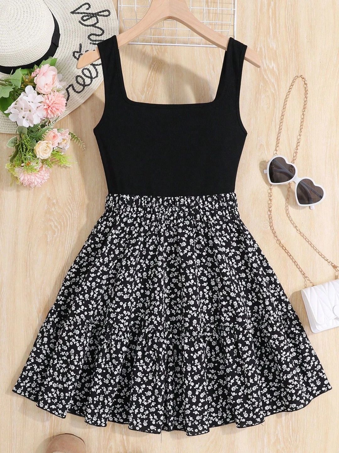 Miss & Chief Floral Print A-Line Dress-image-37