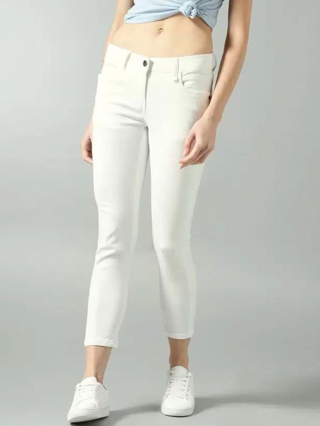 MASTERLY WEFT Women Skinny Fit Mid-Rise Stretchable Jeans-picture-23