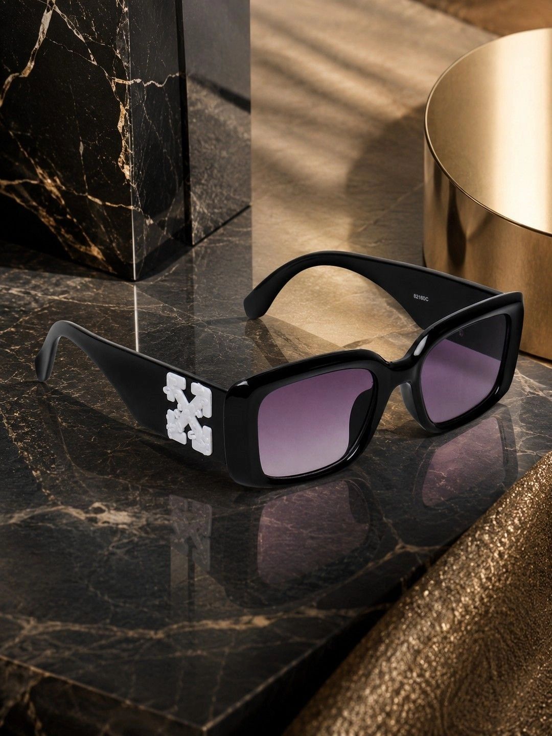 Moda Rapido Unisex Purple Lens & Black Rectangle Sunglasses with-image-41