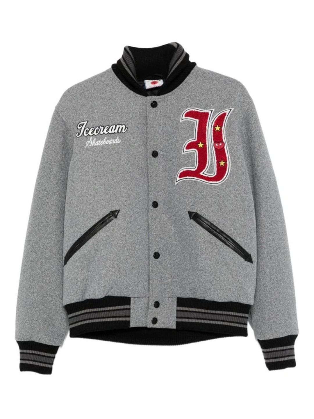 Icecream Men Varsity Jacket with Patchwork-picture-18