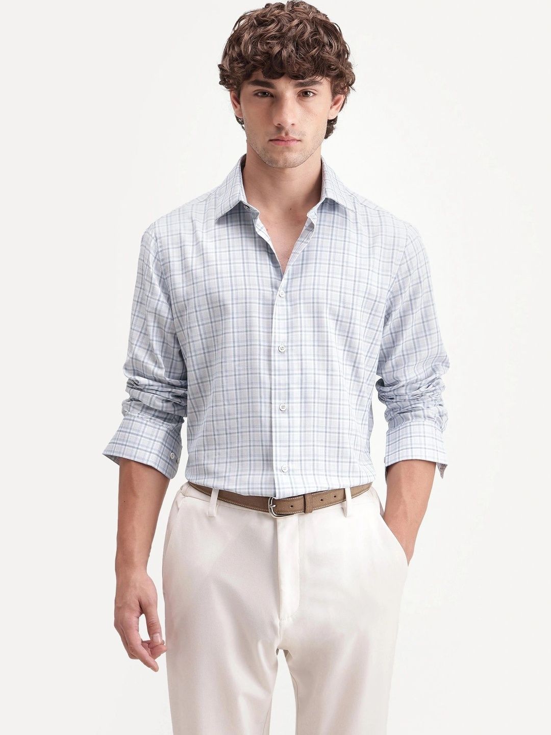 RARE RABBIT Men Checked Casual Shirt-picture-28
