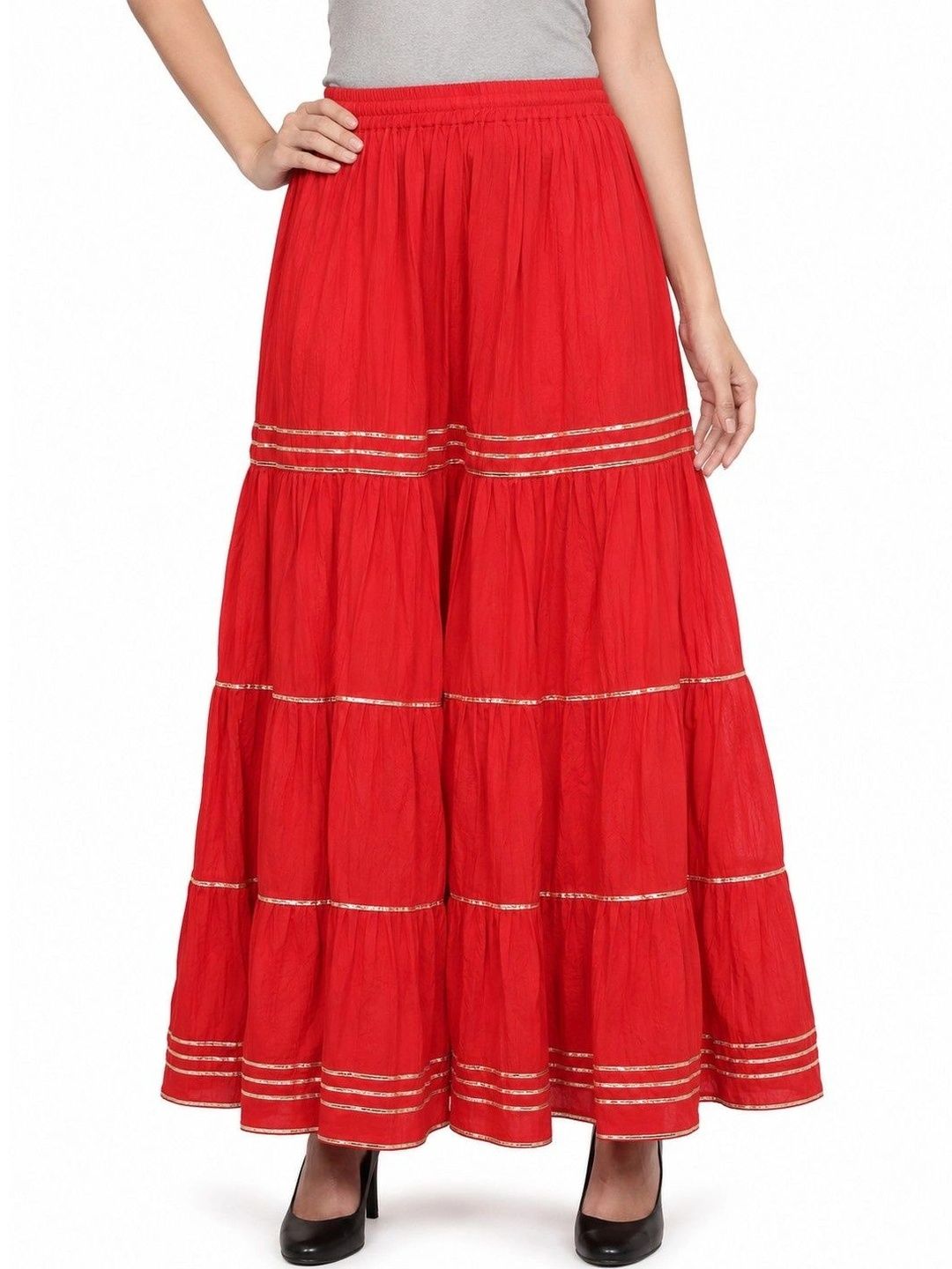 OUTER WEAR AYAM EXPORTS Women Knitted Ethnic Palazzos-picture-13
