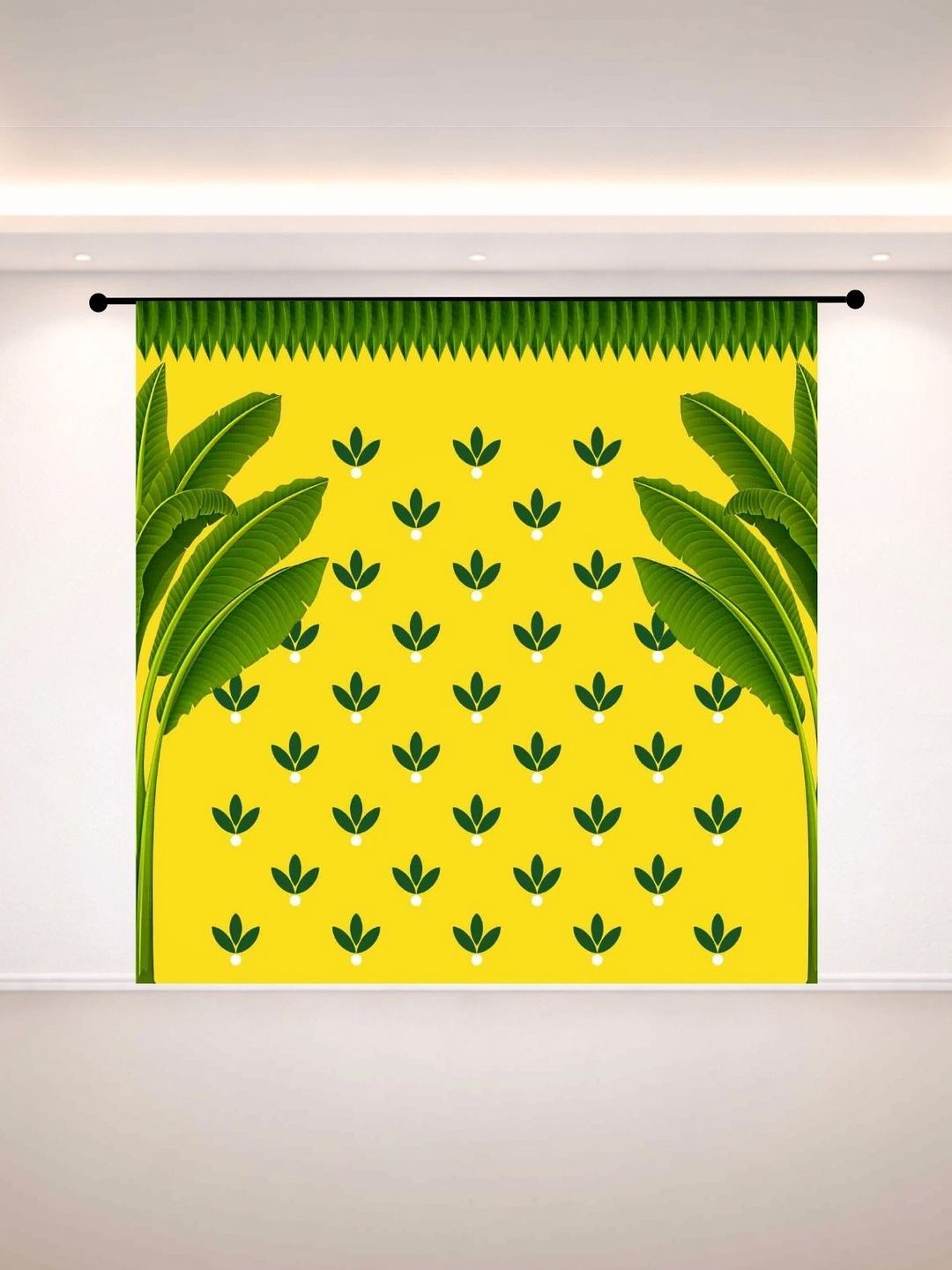 DHARA CREATION Yellow & Green Banana Printed Wall Decor-picture-32