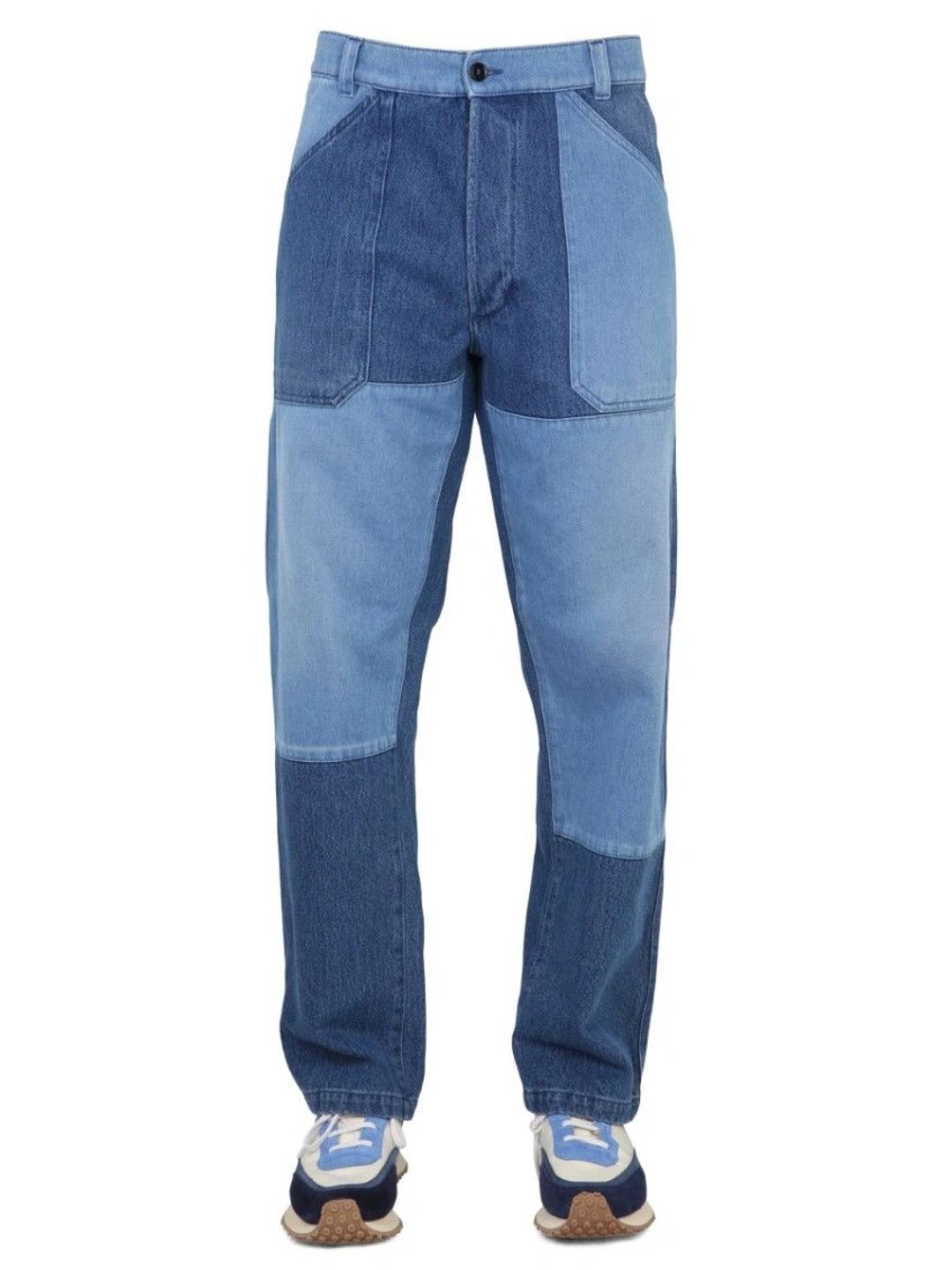ETRO Men Straight Fit Mid-Rise Colourblocked Jeans-picture-48