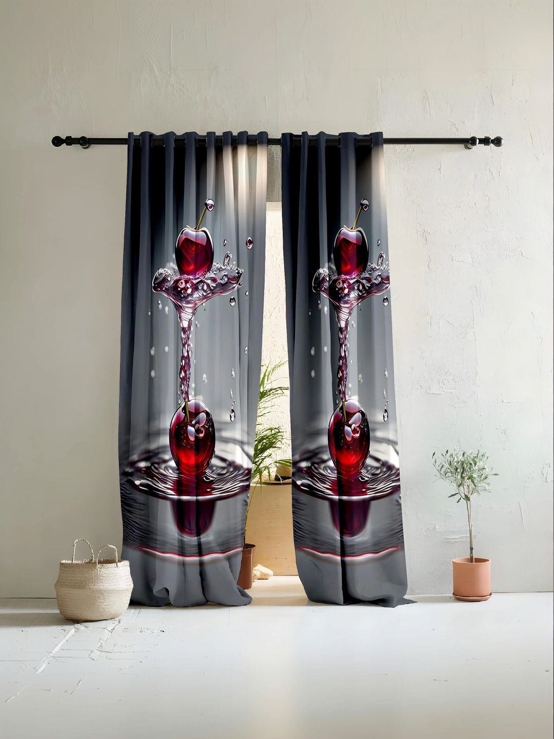 CURTAINRY Grey Long Door Curtain-image-40