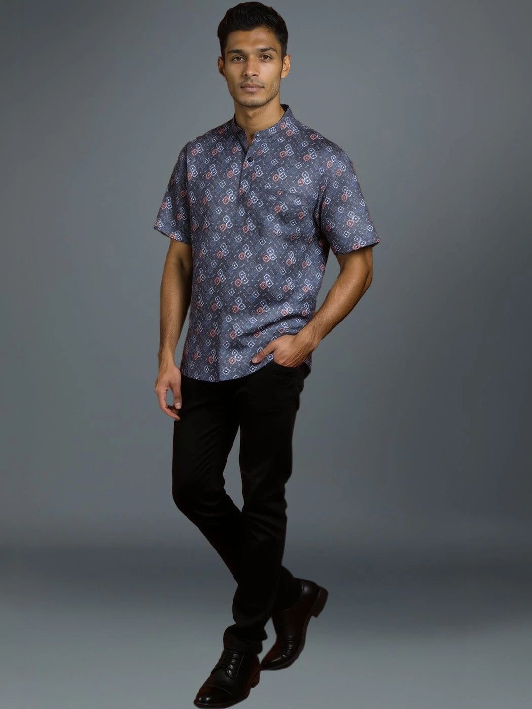 Ramraj Men Ethnic Motifs Printed Handloom Kurta-picture-52