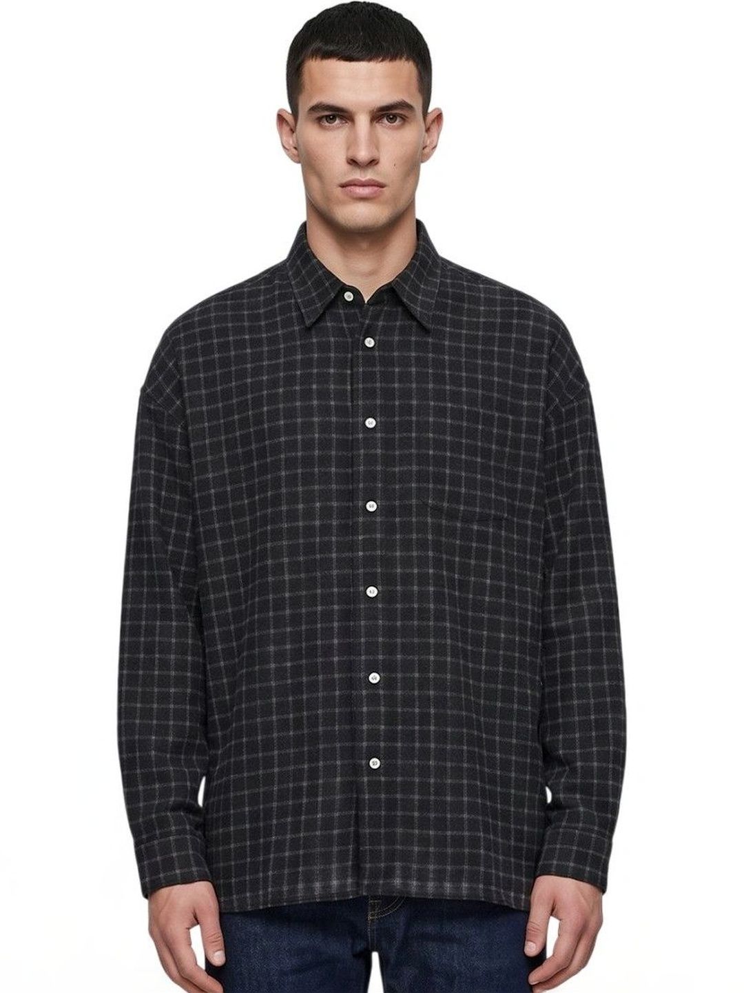 Sunflower Men Checked Casual Shirt-image-17
