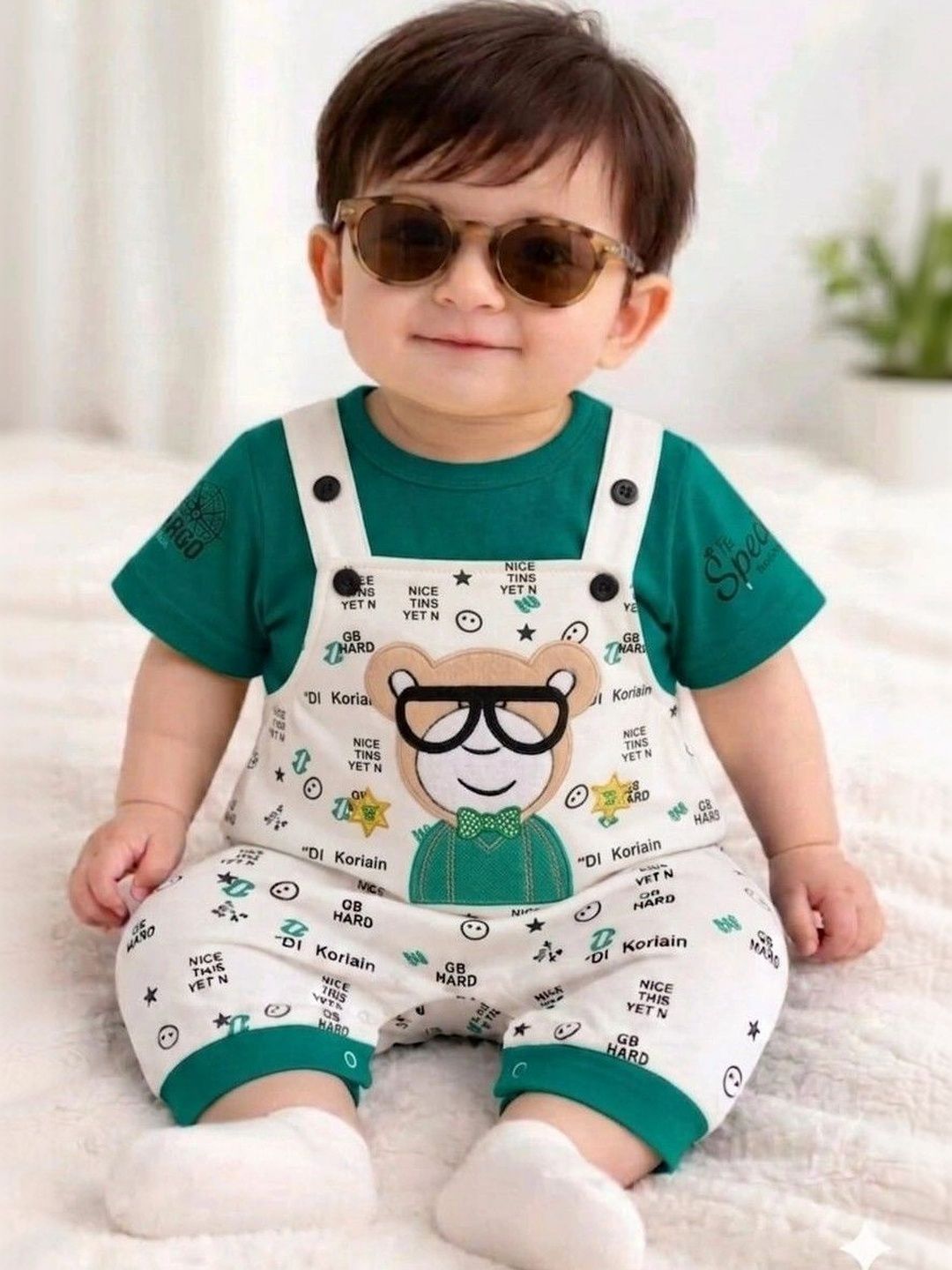 NEMI CREATION Kids Graphic Printed Dungarees-picture-54
