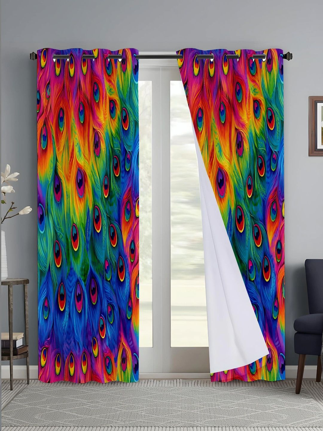 CURTAINRY Multicoloured Door Curtain-image-49