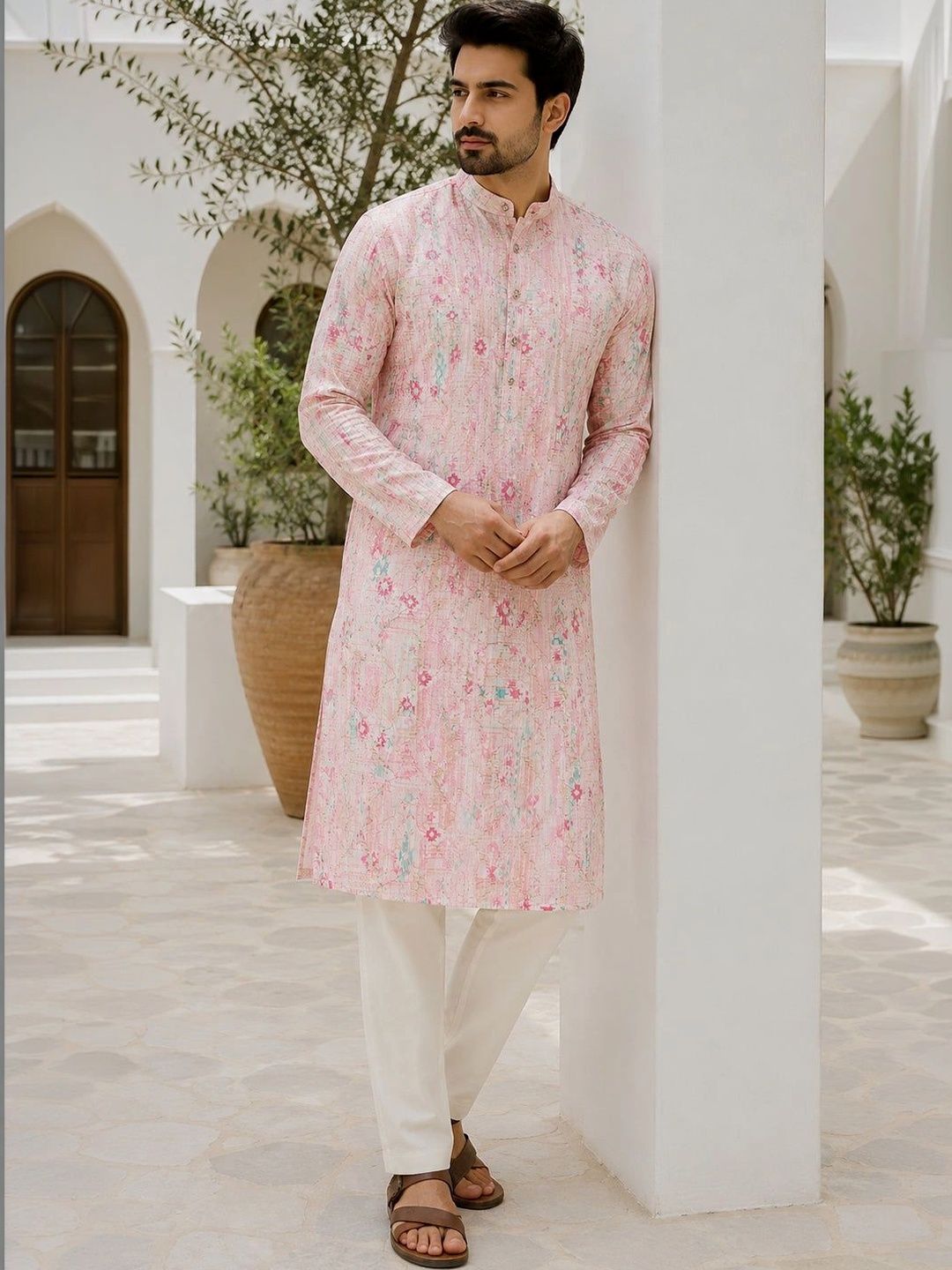 LENIA Men Floral Printed Kurta-picture-35