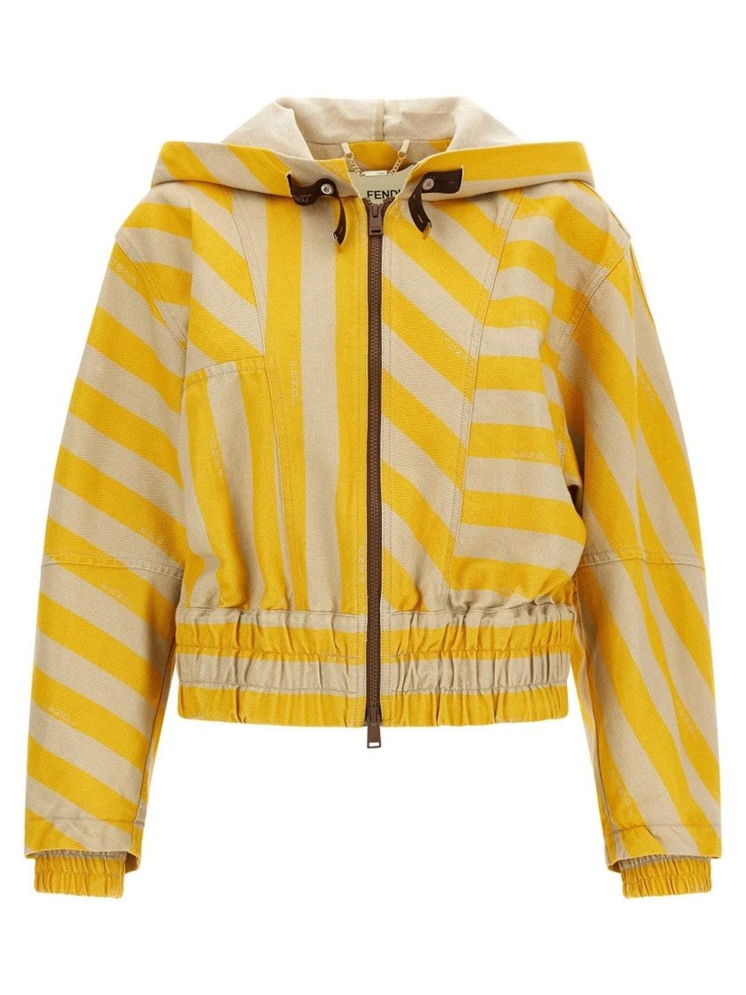 Fendi Women Striped Crop Bomber Jacket-picture-42