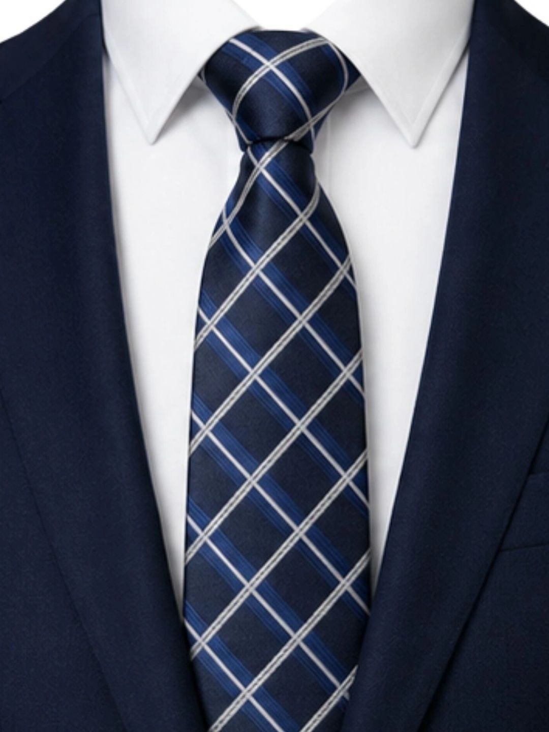 CALIXTO Men Checked Broad Tie-picture-49
