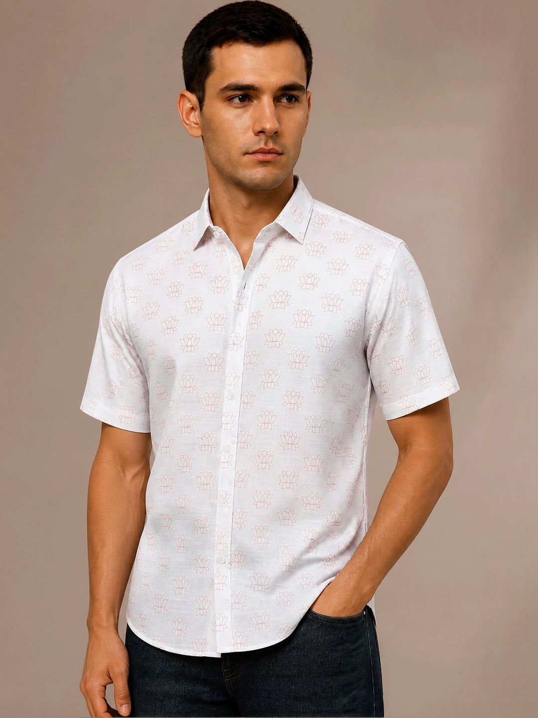 R.Code by The Roadster Life Co. Men Standard Floral Printed Casual Shirt-picture-33