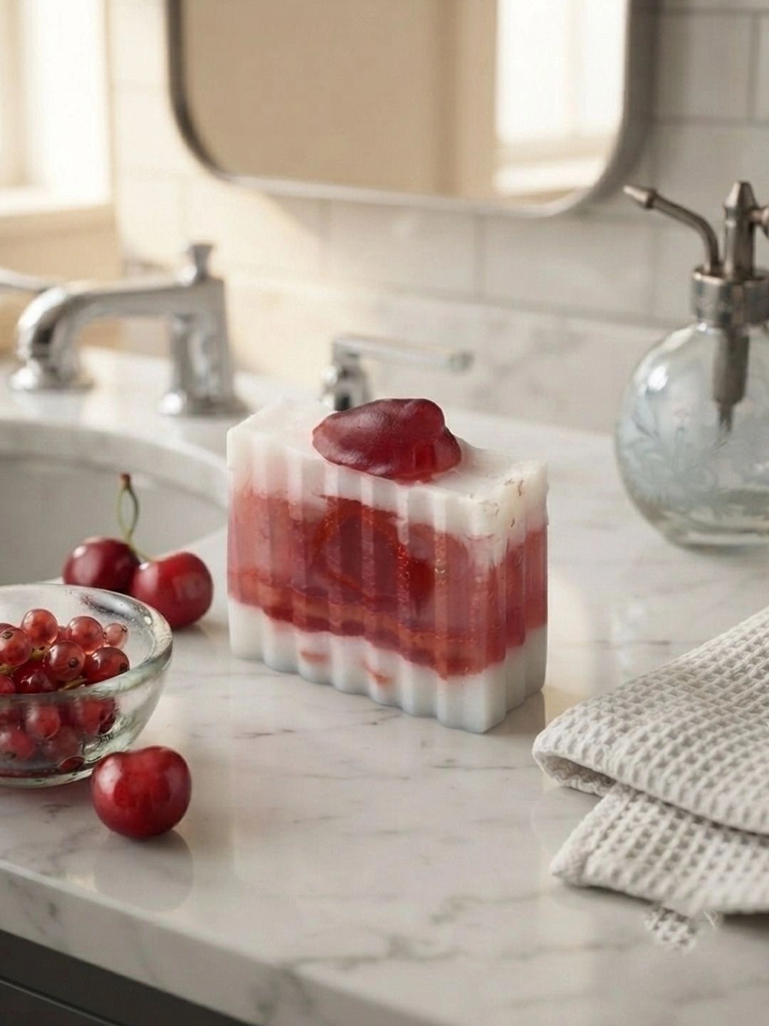Krelin Handmade Strawberry Dessert Glycerin Soap - 150 g-picture-57
