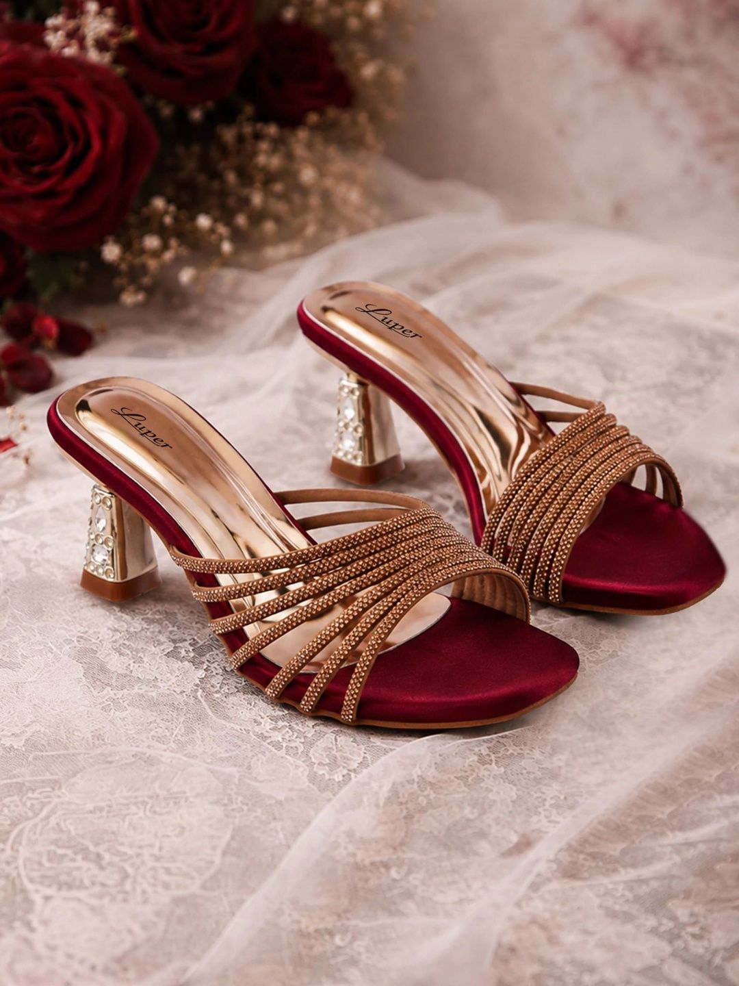 Luper Embellished Party Block Mules-picture-26