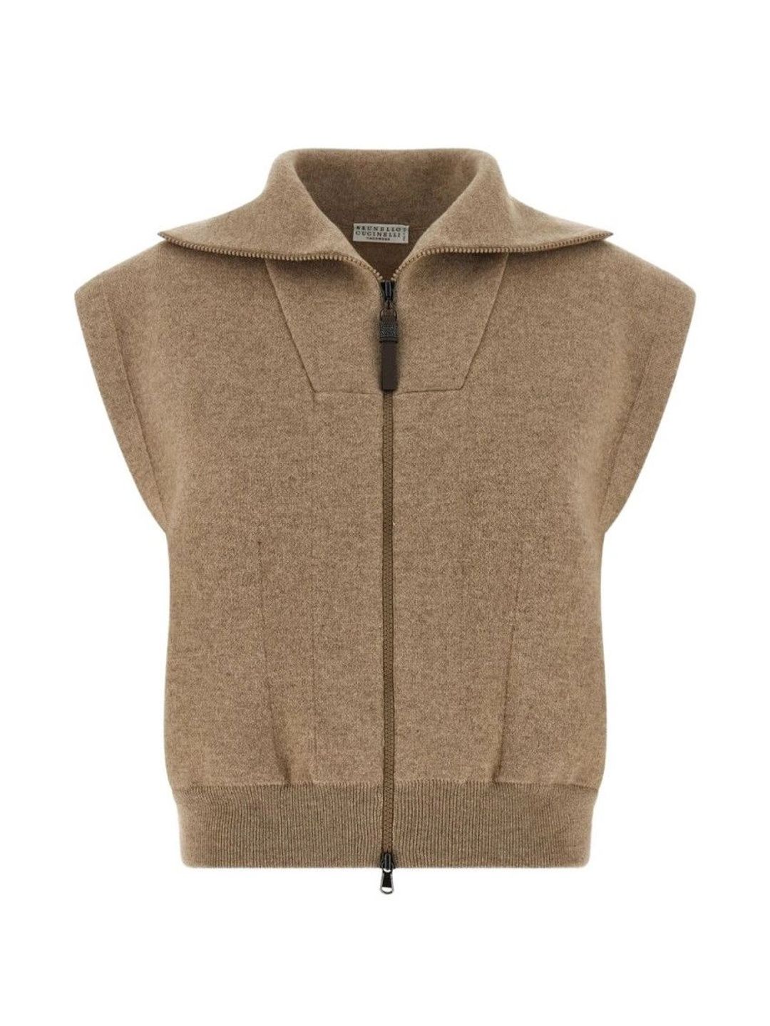 Brunello Cucinelli Women Woollen Crop Sweater Vest-picture-10