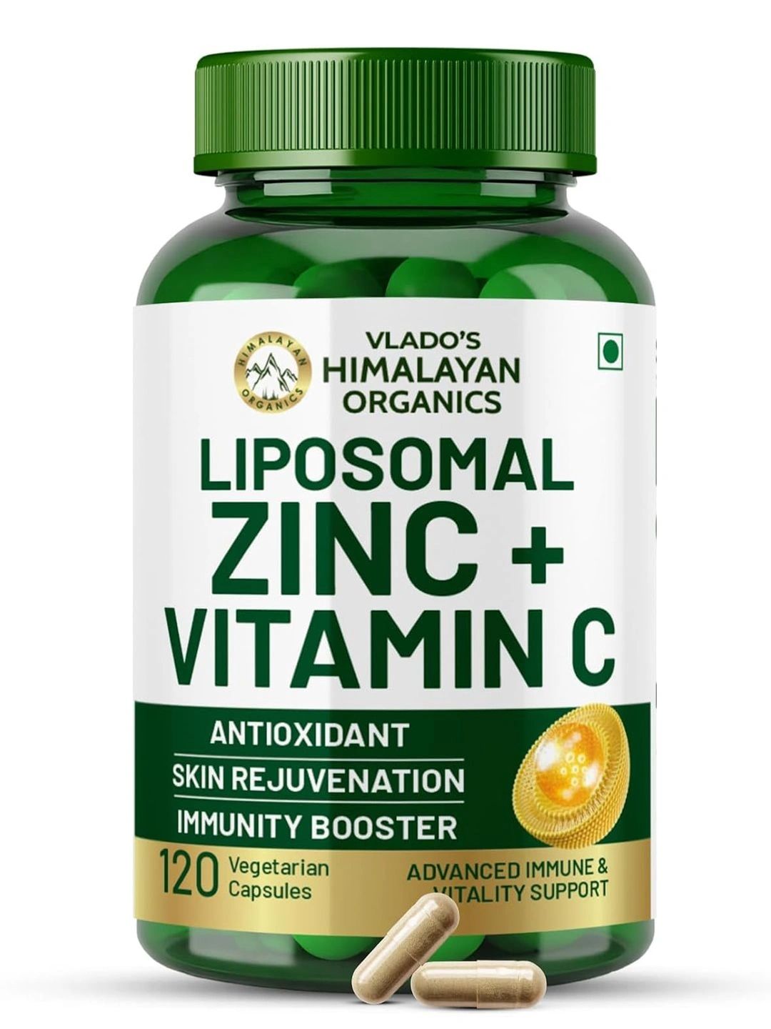Vlados Himalayan Organics Liposomal Zinc with Vitamin C - 120 Veg Capsules-image-16