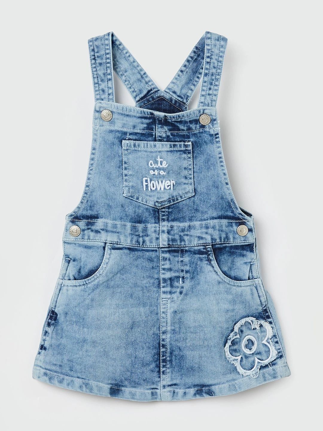 Fame Forever by Lifestyle Girls Typography Cotton Short Dungarees-picture-28