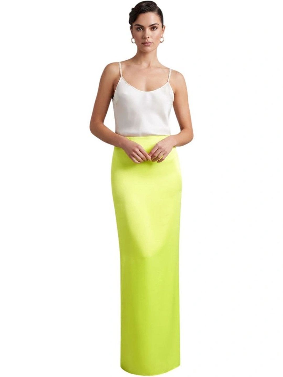 Sportmax Women Satin Sleek Utility Maxi Straight Skirt-picture-47