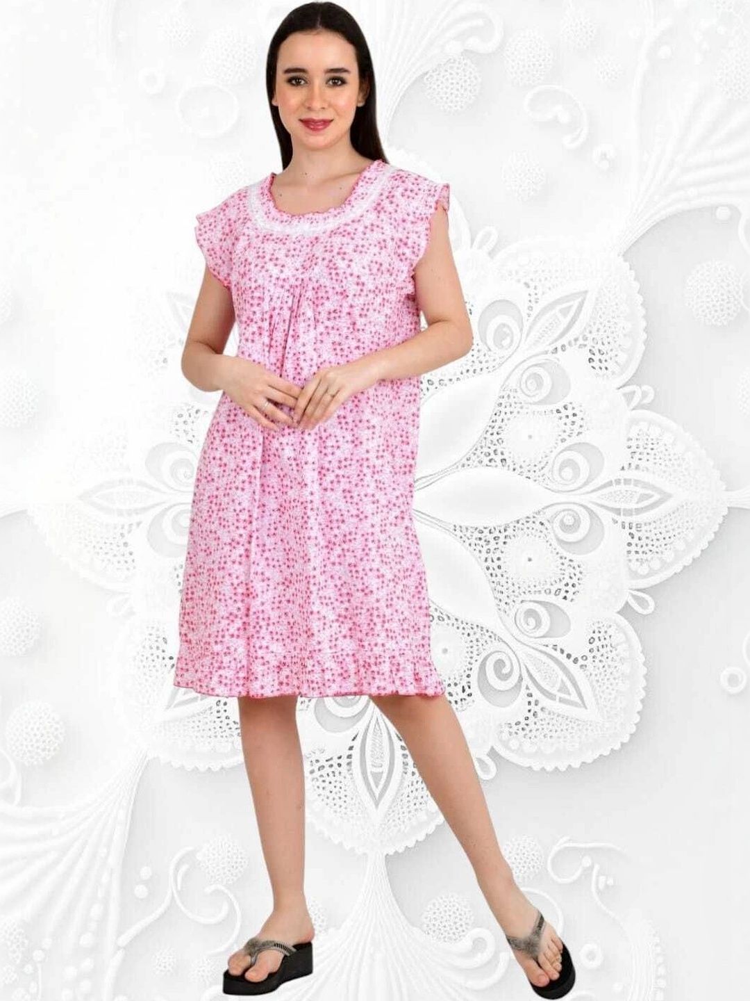 Monal Printed Nightdress-picture-36